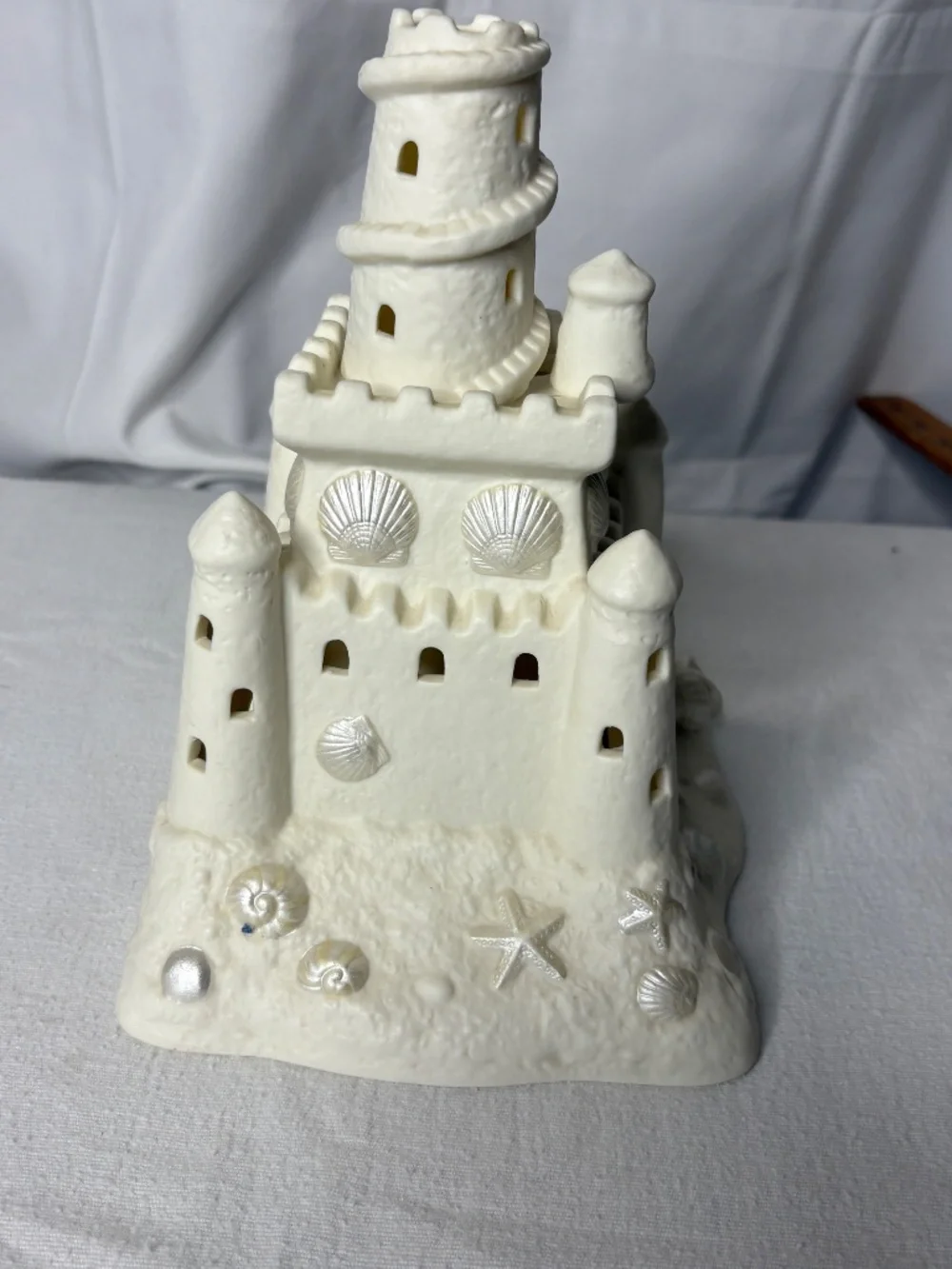 Sand Castle Tealight Votive Holder Party Lite Ceramic Nautical Beach